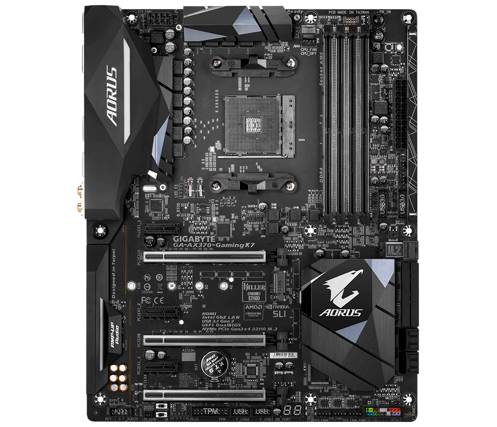 Gigabyte ga ax370 gaming k7 обзор